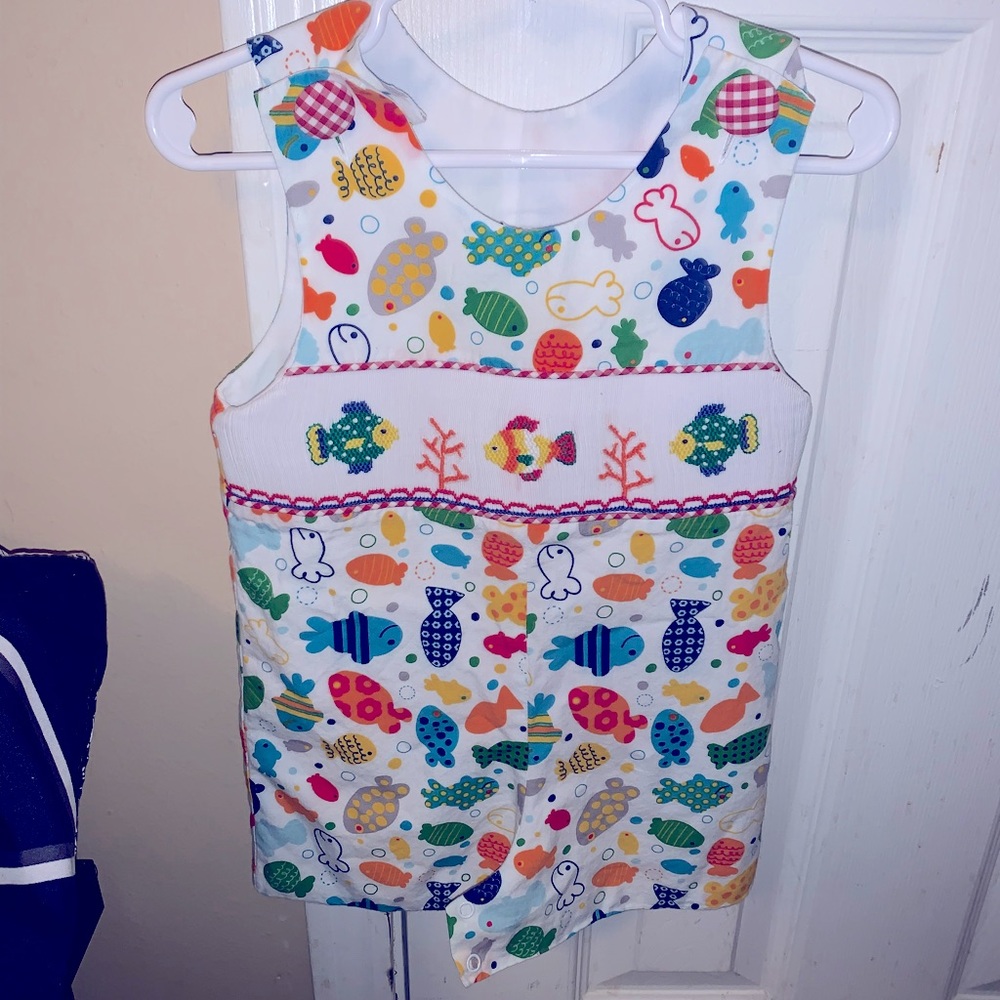 Longall boys romper, only worn once, will fit up to 18 ms